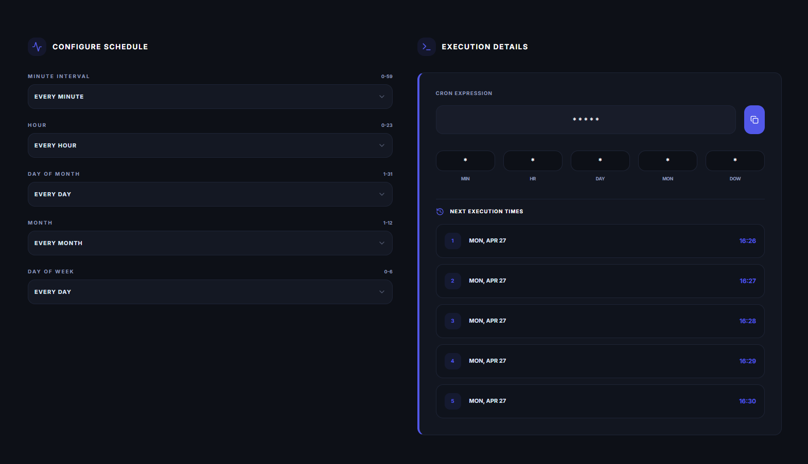 Cron Job Scheduler